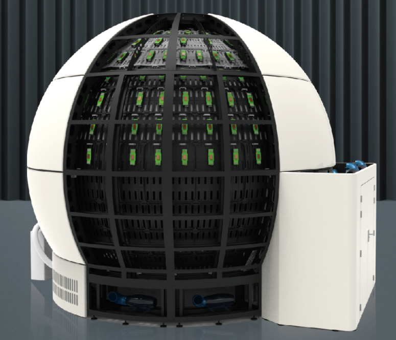 Simulation training ball screen visual display system